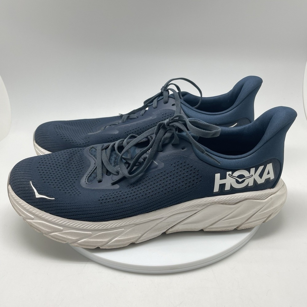 Hoka One One Sneakers Mens 12.5 D Arahi 7 1147850 OPC Navy Blue Running Shoes - Picture 3 of 10